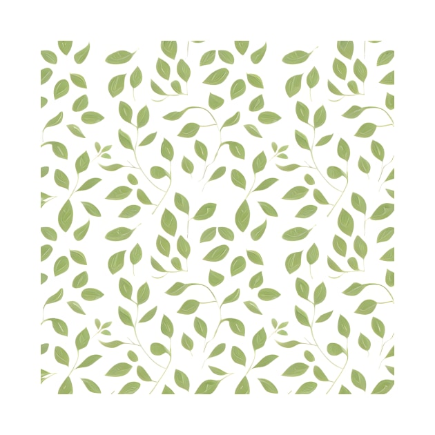 Leaf pattern, Seamless pattern with leaves by Salasala