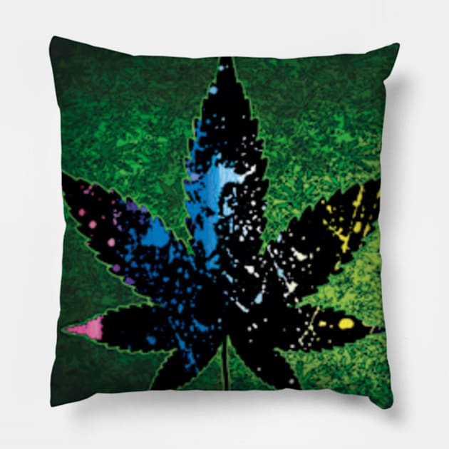 Color Weed Muted Pillow by AlexsMercer22