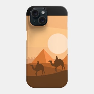 The Egyptian Pyramids And Sahara Desert Trip With Camel Phone Case