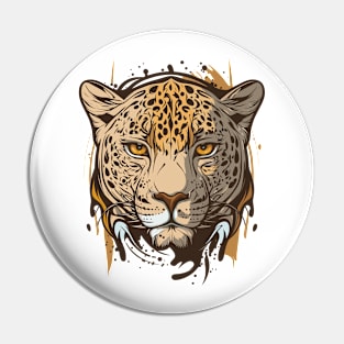 Graffiti Paint Leopard Creative Pin