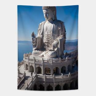 maitreya buddha statue Tapestry