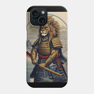 Samurai lion of japan Phone Case