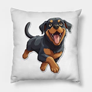 Rottie Cuteness - Adorable Rottweiler Design Pillow