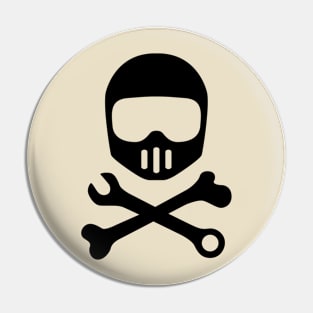 Helmet Bones N Tools (black) Pin