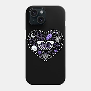 Spooky Witch Heart Phone Case
