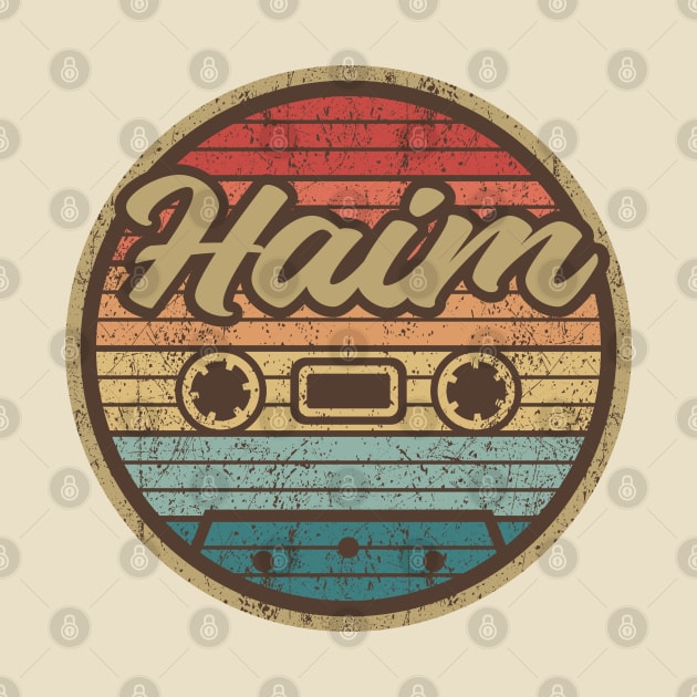 Haim Retro Cassette Circle by penciltimes