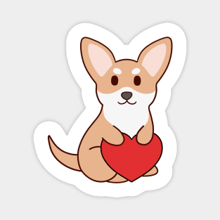 Chihuahua Heart Magnet