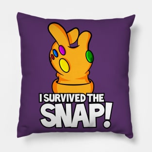 I SURVIVED THE SNAP! Pillow