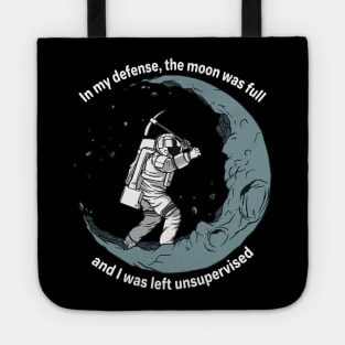 In my defense the Moon was full and I was left unsupervised Tote