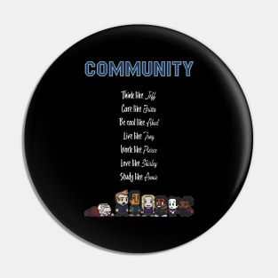 To be like Community - TV show black Pin