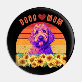 Dood Mom sunflower vintage Pin