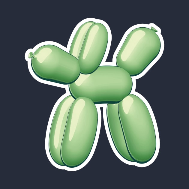 Balloon Dog Green by AKdesign