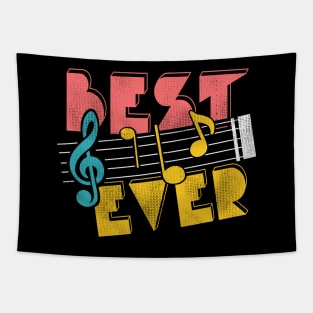 'Best Dad Music Notes' Cool Music Father's Day Gift Tapestry