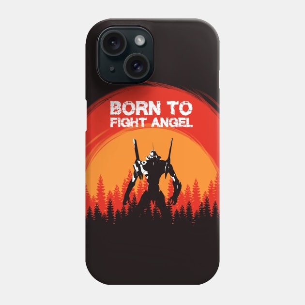 Born To Fight Angel Phone Case by petterart