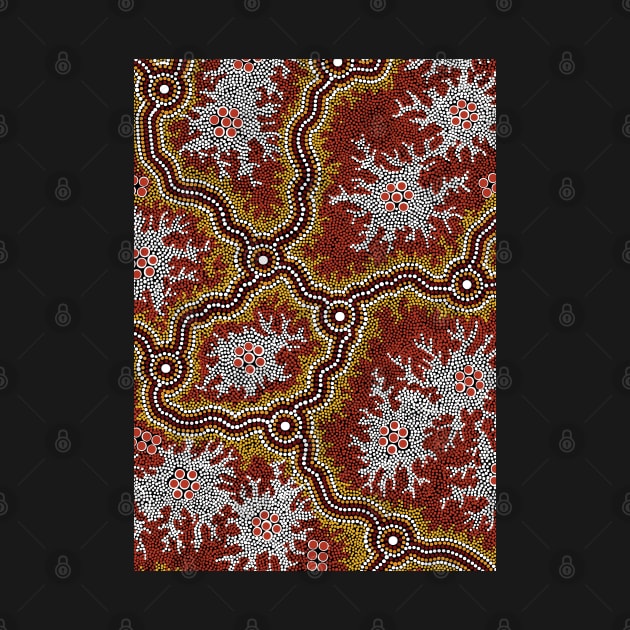 Aboriginal Art - Mountains by hogartharts