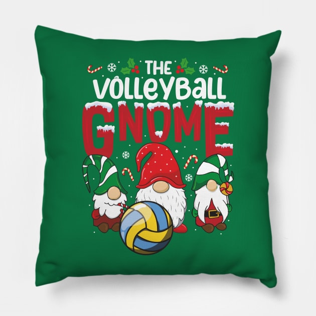 gnome pajamas volleyball Gnome Xmas cute Christmas gnome Pillow by hadlamcom