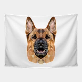 Low Poly Dog German Shepherd Pet German Style Tapestry