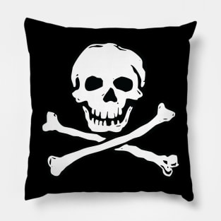 Classic Skull and Bones Pirate Flag Death Head Pillow