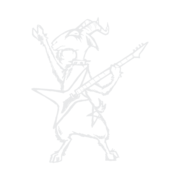 Heavy Metal Band Goat Guitarist Guitar Playing Gothic Gift by TellingTales