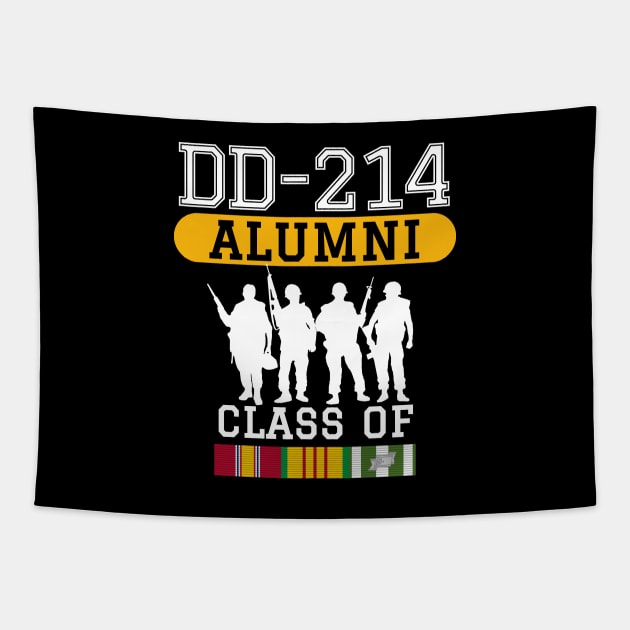 DD-214 Alumni Class of Vietnam Veteran Pride Tapestry by Revinct_Designs
