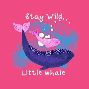 Whale and baby whale T-Shirt