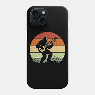 Bigfoot Playing The Sitar Hindustani Musical Instrument Sitarist Phone Case