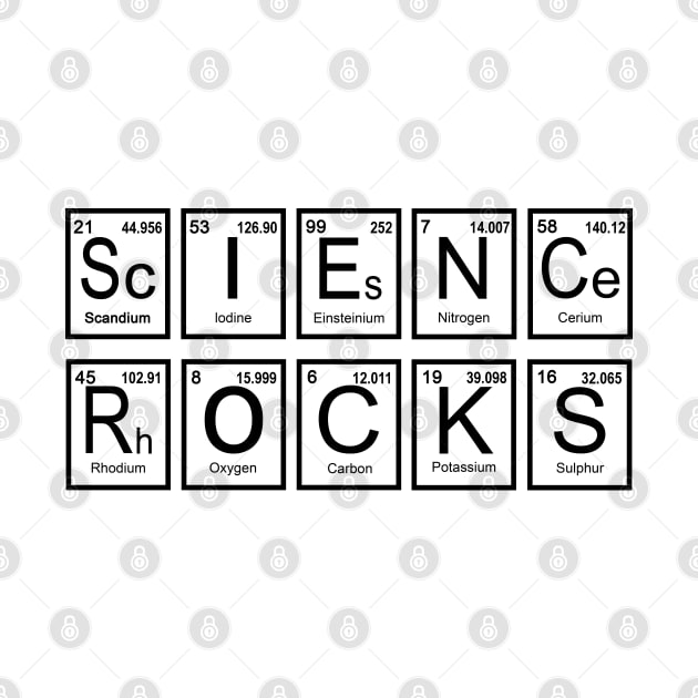 Science Rocks. Science Nerd Gift. by KsuAnn