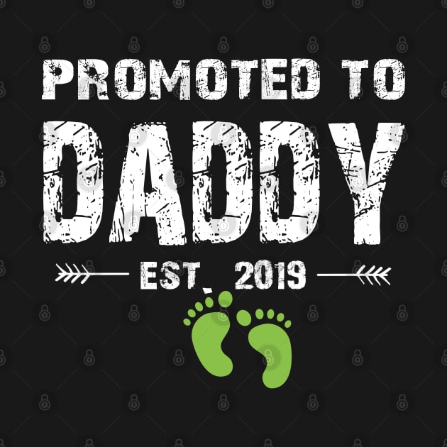 Promoted To Daddy Est. 2019 Funny Father's Day Gifts by uglygiftideas