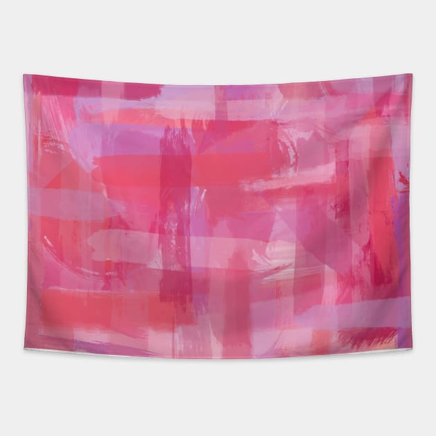 Abstract Pink and Purple Tapestry by Trippycollage