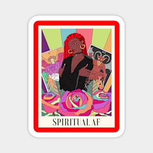 Spiritual AF (Rainbow) Magnet