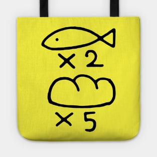 Fish x2 Bread x5 Tote