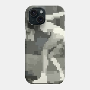 Dance Roller Skates (Retro Girl) Pixel Art Phone Case