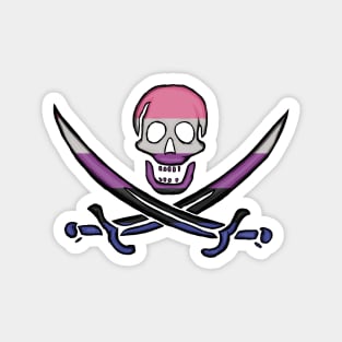 Genderfluid Pirate Pride Magnet