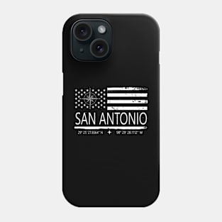 Us Flag San Antonio, San Antonio City Love Phone Case