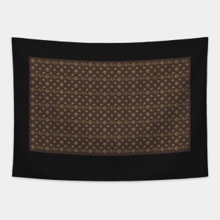 COVID 19 Pattern Brown Tapestry