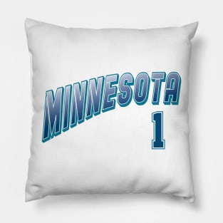 Retro Minnesota Number 1 Pillow