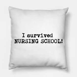 I survived nursing school! Pillow