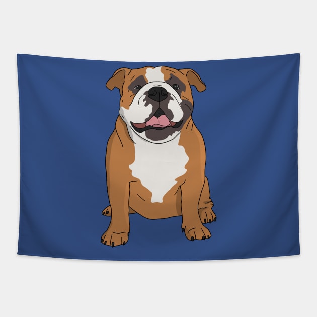 Bulldog Tapestry by AMCArts