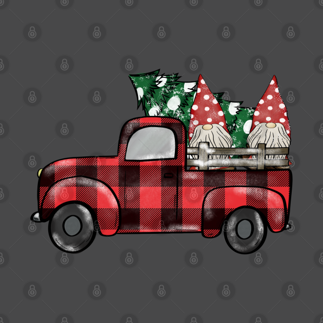 Disover buffalo plaid christmas truck - Christmas Truck - T-Shirt