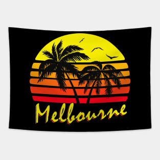 Melbourne Retro Sunset Tapestry