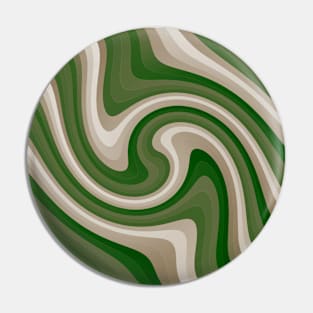 Green Waves Pin