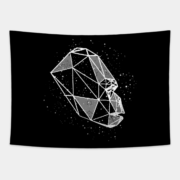 Gorilla Astrological Sign Tapestry by Mila46