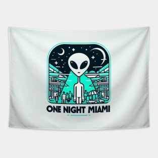 Ufo Miami shoping Tapestry