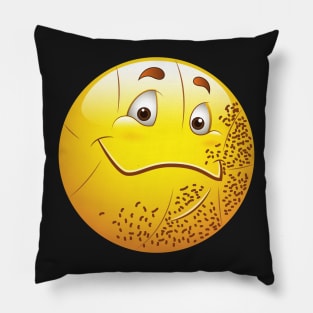 Basketball Smiley Face Emoticon Pillow