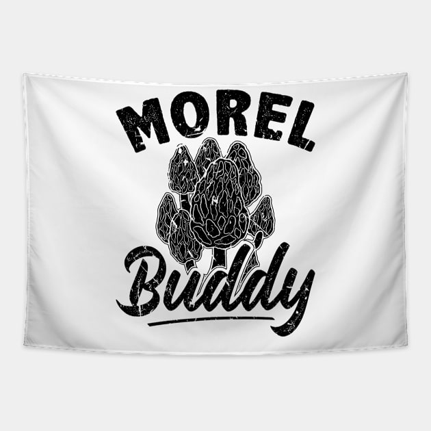 Morel Hunting Mushroom Morel Tapestry by Humbas Fun Shirts