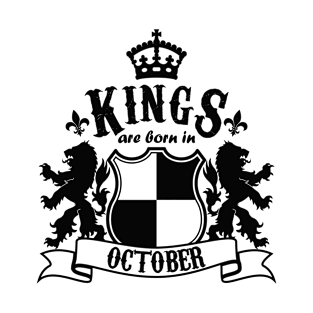 Kings are born in October T-Shirt