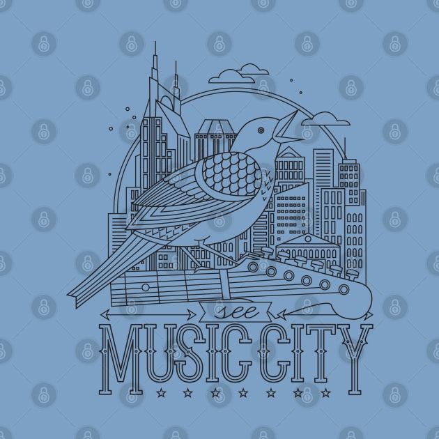 See Music City by Lucie Rice Illustration and Design, LLC