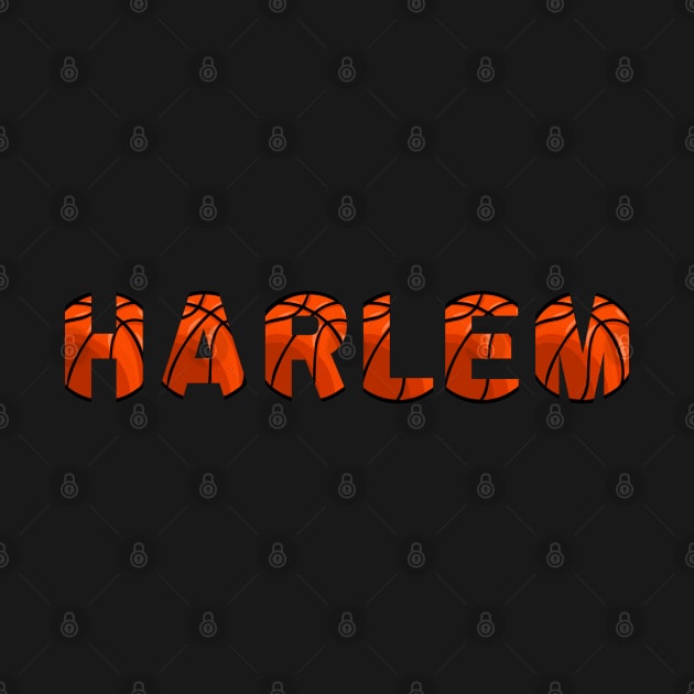 Harlem Basketball Texted Based Design by Harlems Gee