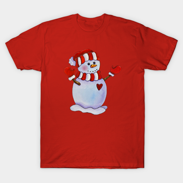 Discover The snowman. Winter. - Snowman - T-Shirt