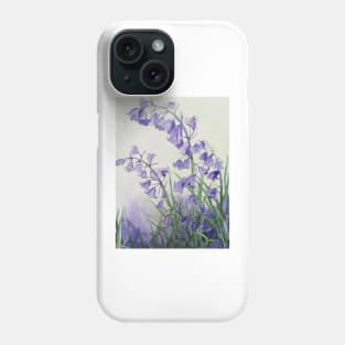 Bluebells watercolour painting Phone Case